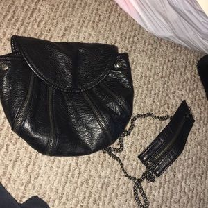 Black cross body purse